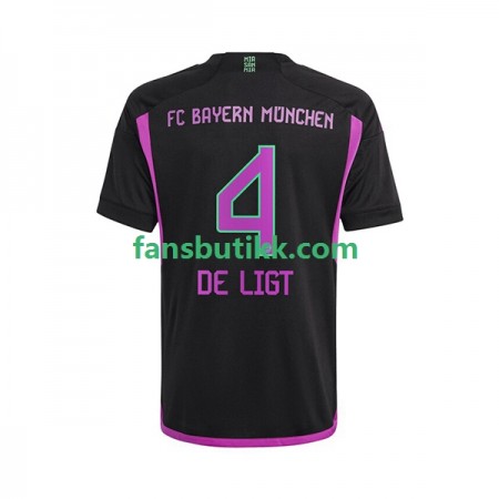 Fotballdrakt Bayern München Matthijs de Ligt 4 Bortetrøye 2023-2024 Kortermet